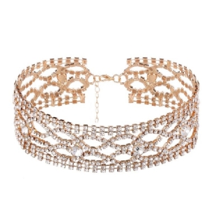 Naisten Täysin Koruttu Choker-kaulakoru