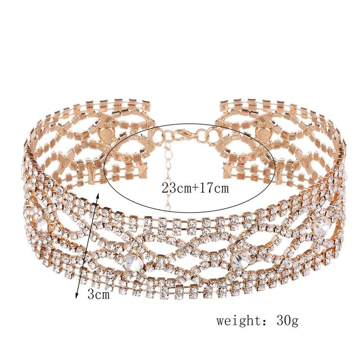 Naisten Täysin Koruttu Choker-kaulakoru