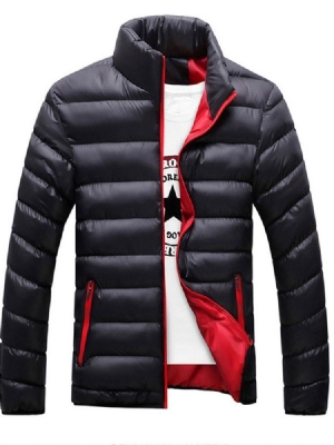 Collar Standard Zipper Casual Miesten Untuvatakki