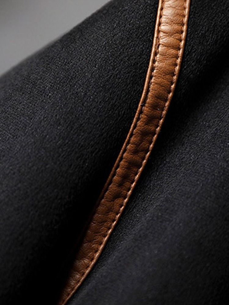 Käänteinen Paksu Patchwork Loose Fashion -takki