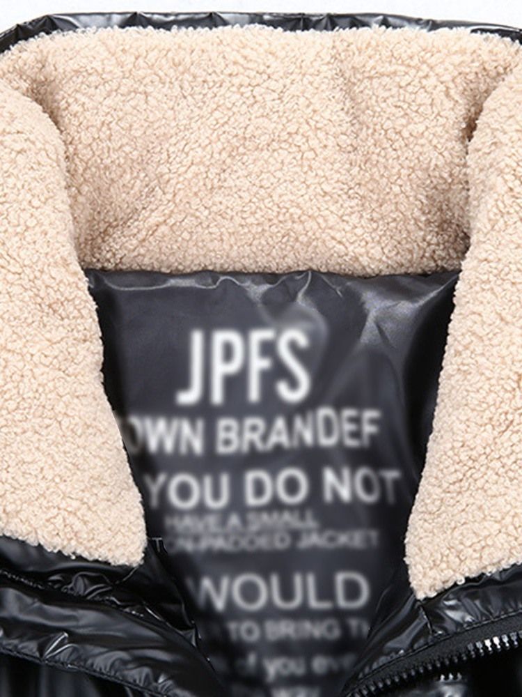 Keskipitkä Väripainatettu Vetoketjullinen Korean Miesten Untuvatakki