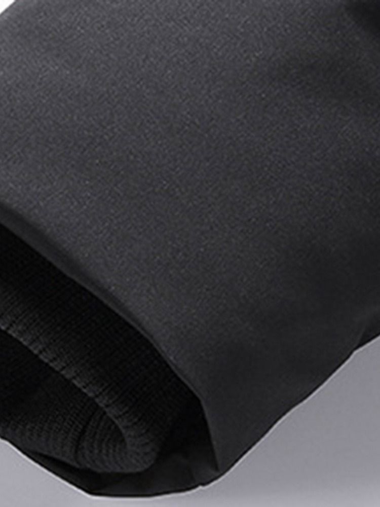 Miesten Hupullinen Väripatruuna Patchwork Zipper-untuvatakki
