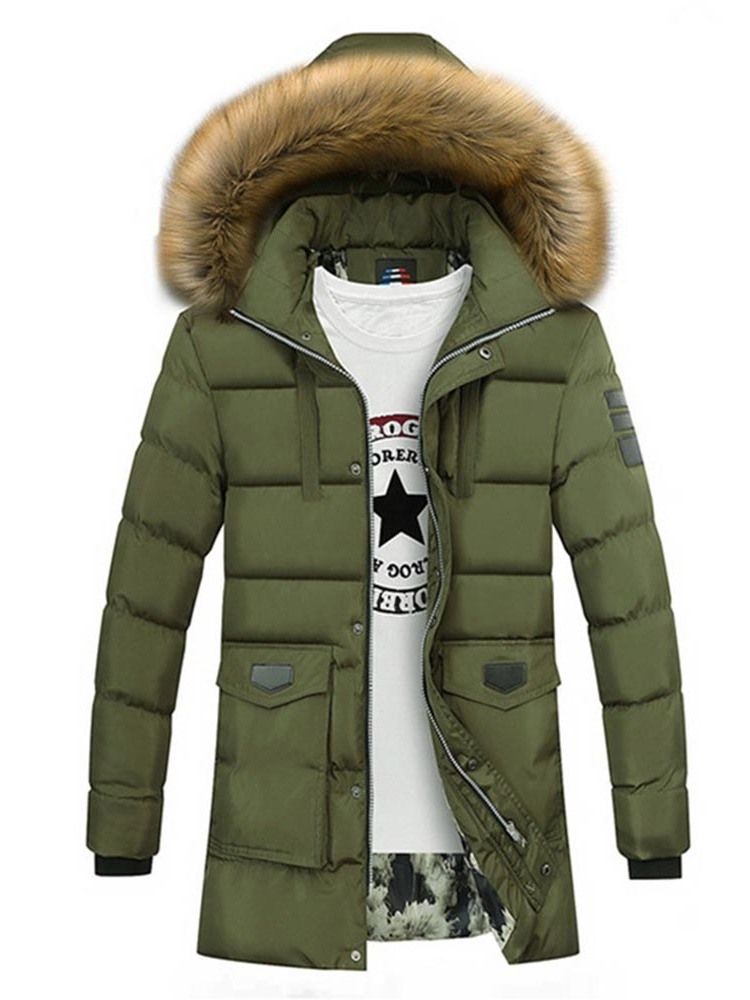 Patchwork Color Block Casual Zipper Miesten Untuvatakki