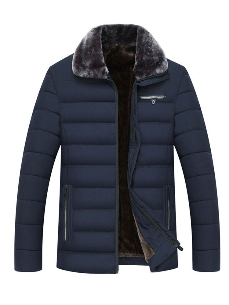 Patchwork Standard Zipper Casual Miesten Untuvatakki
