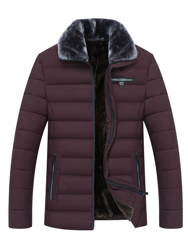 Patchwork Standard Zipper Casual Miesten Untuvatakki