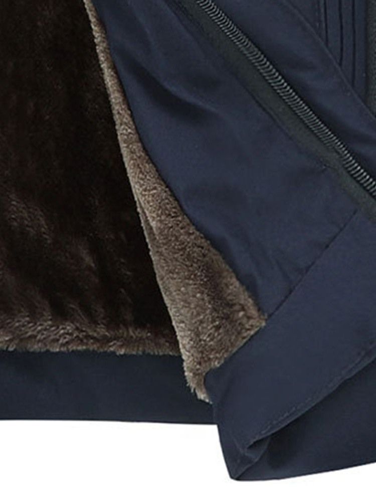 Patchwork Standard Zipper Casual Miesten Untuvatakki
