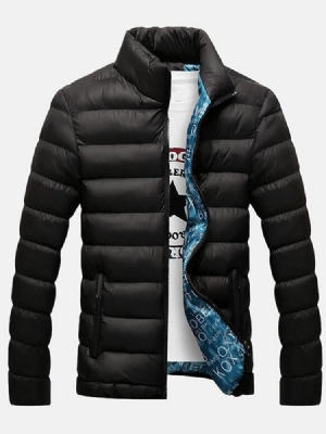 Thicken Stand Collar Zip Miesten Talvitakki
