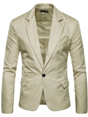 Button Casual Yksi Painike Miesten Vapaa-ajan Bleiseri