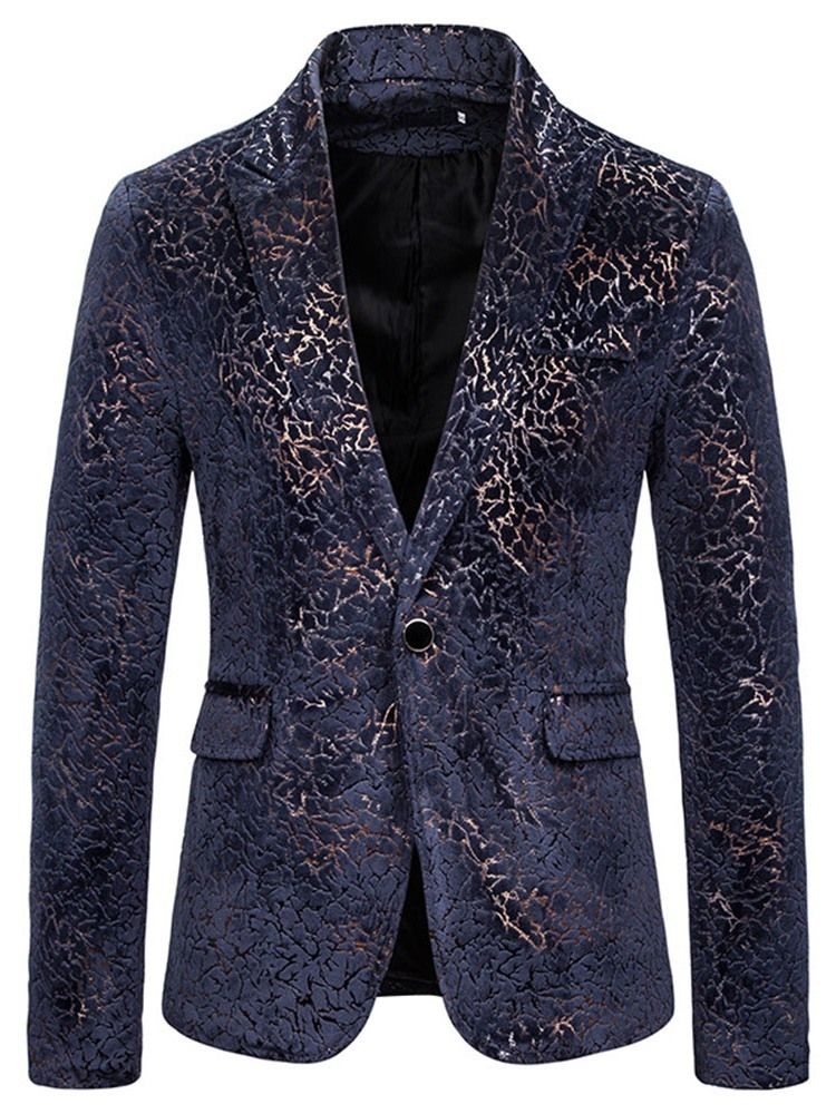 Button Slim One Button Miesten Vapaa-ajan Bleiserit