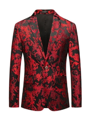 Casual Slim One Button Slim Miesten Vapaa-ajan Bleiserit