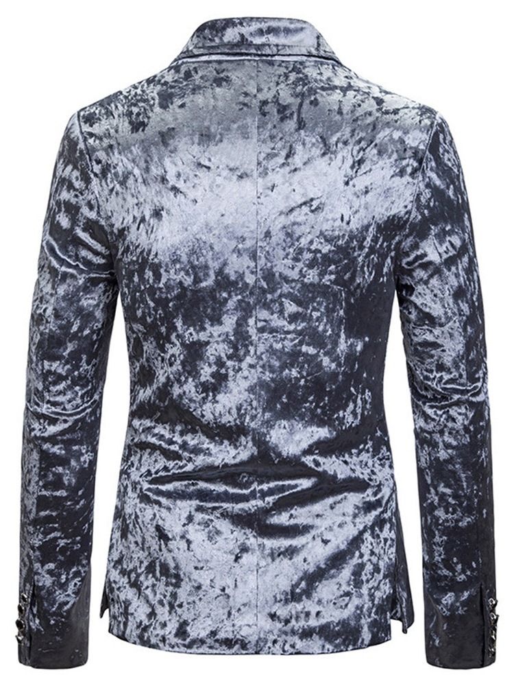Color Block Button Casual Miesten Vapaa-ajan Bleiserit