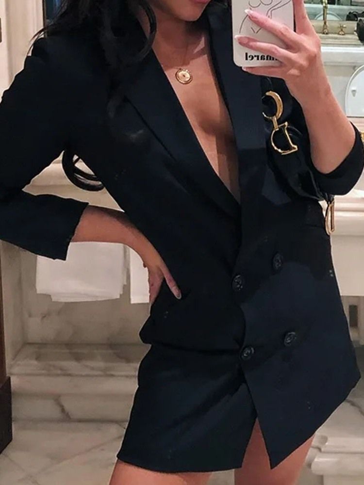 Naisten Yksirivinen Kaksirivinen Muotitoimisto Lady Blazer