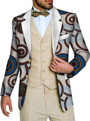 Slim Print Rento Miesten Vapaa-ajan Bleiseri