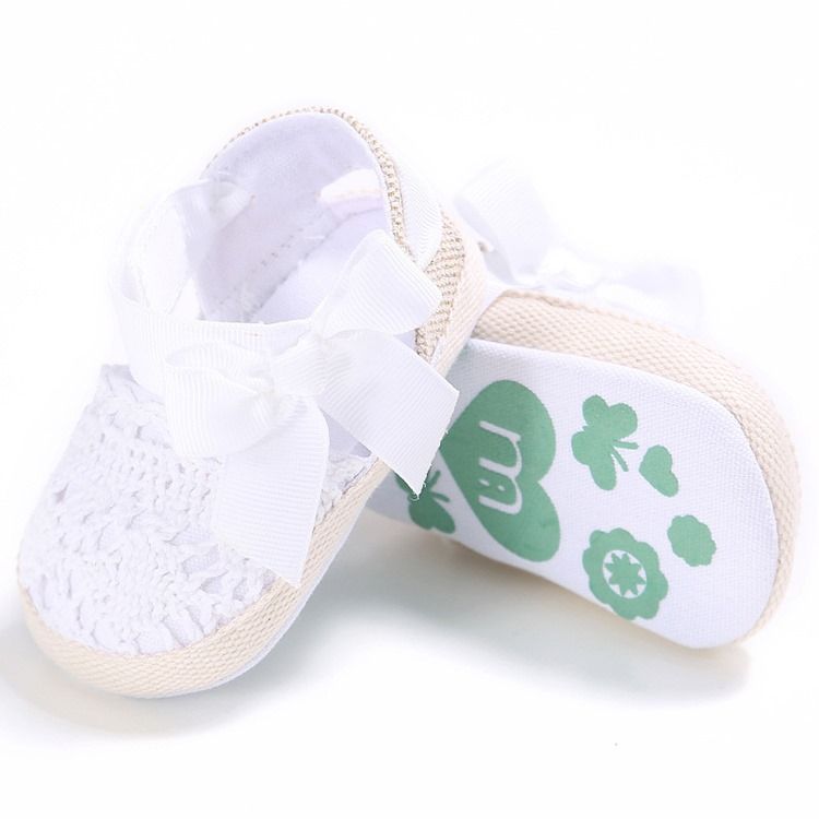 Bowknot Velcro Taapero Kengät
