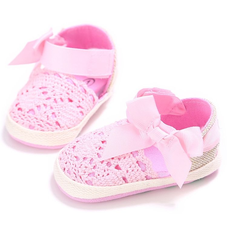Bowknot Velcro Taapero Kengät