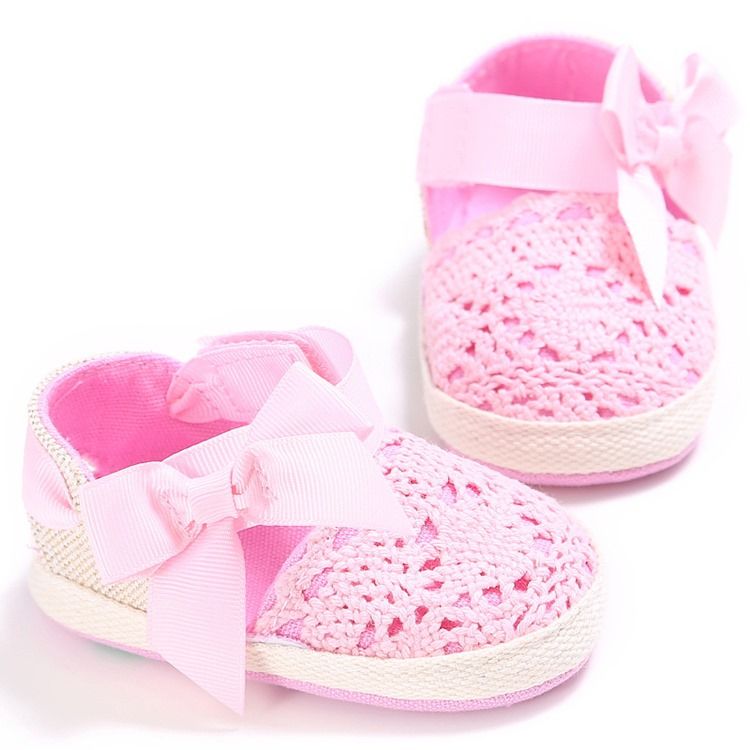 Bowknot Velcro Taapero Kengät