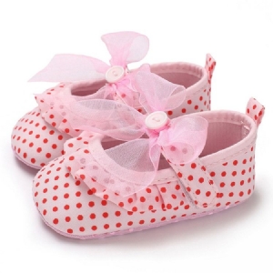 Polka Dot Velcro Taapero Kengät