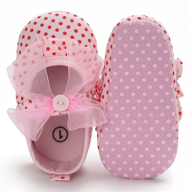 Polka Dot Velcro Taapero Kengät