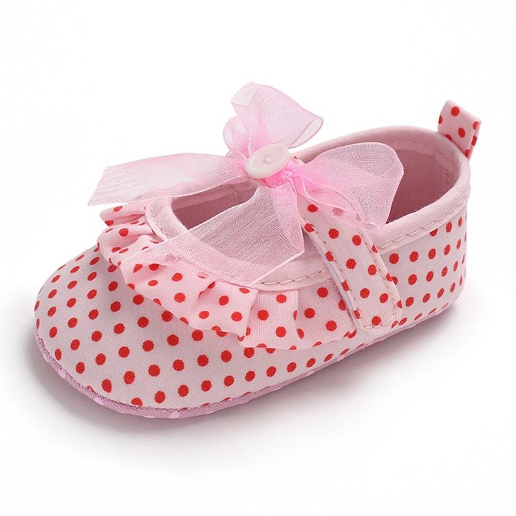 Polka Dot Velcro Taapero Kengät