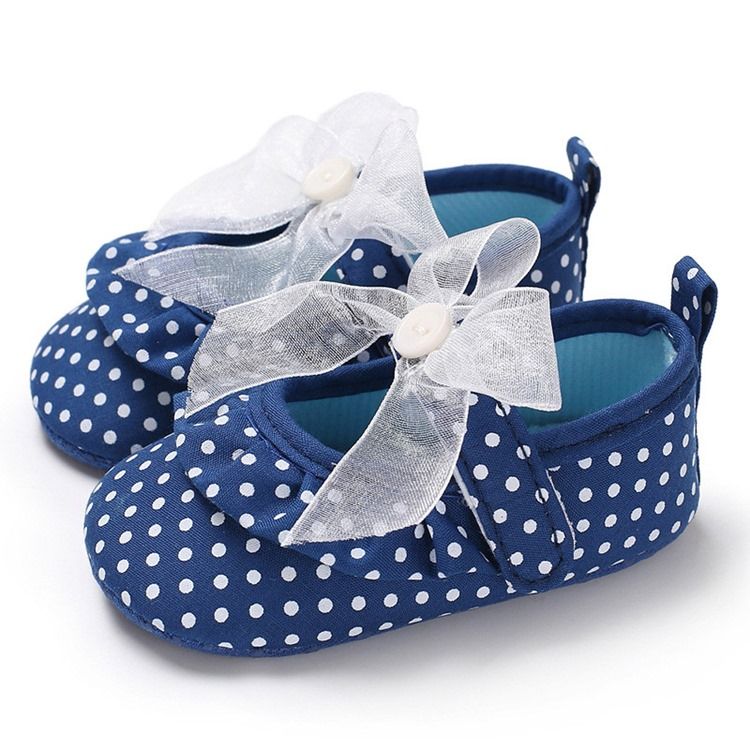 Polka Dot Velcro Taapero Kengät