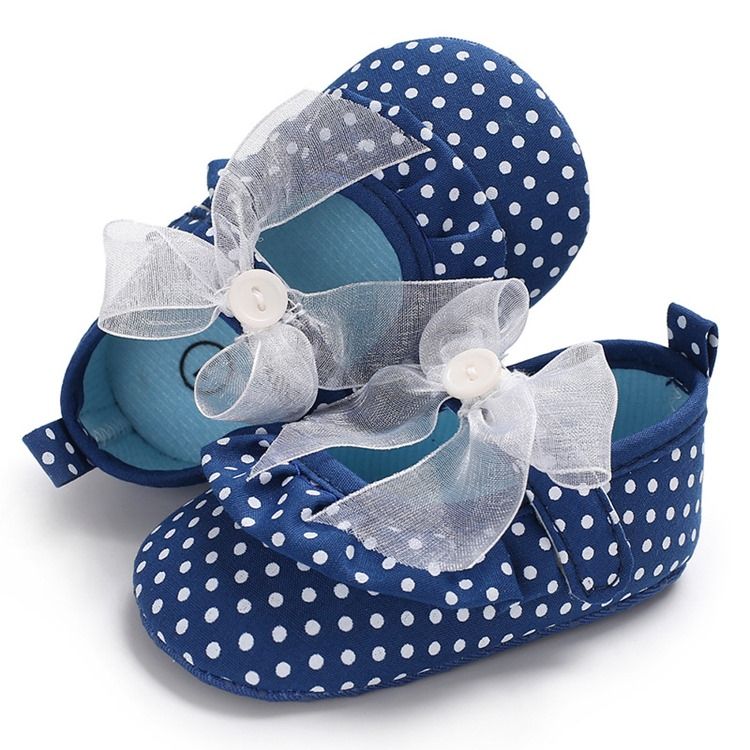 Polka Dot Velcro Taapero Kengät