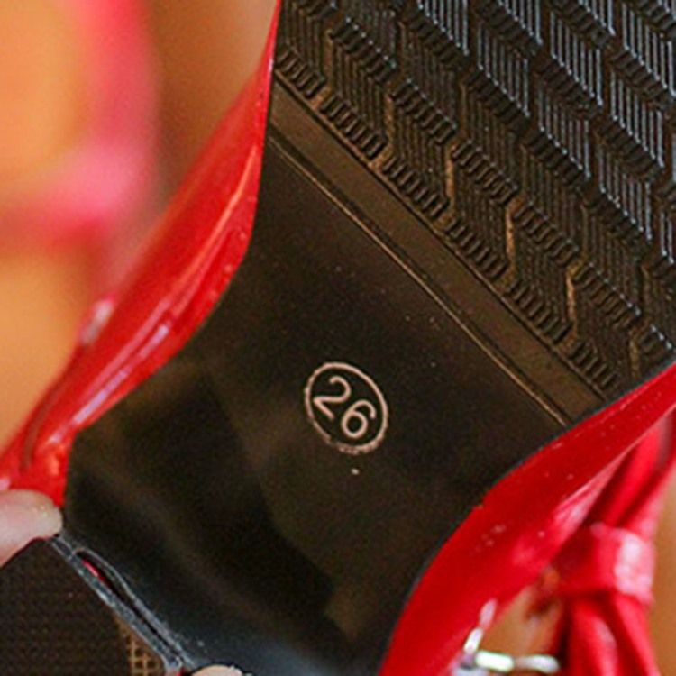 Pu Jousi Chunky Heel Lasten Kengät