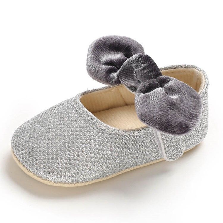 Puuvillaiset Bowknot-taapero Kengät