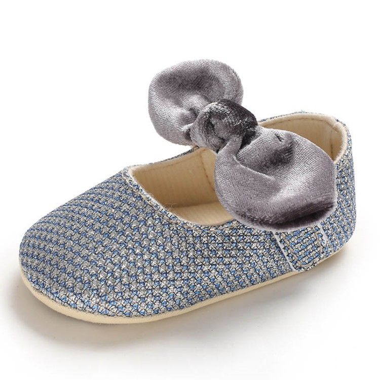 Puuvillaiset Bowknot-taapero Kengät