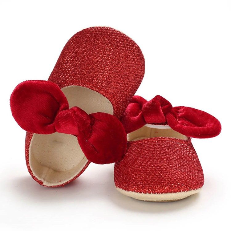 Puuvillaiset Bowknot-taapero Kengät
