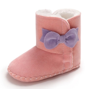 Tavalliset Bowknot Velcro Taapero Kengät