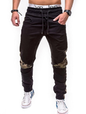 Camouflage Lace-up Miesten Rento Kynähousut
