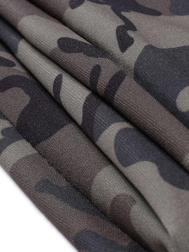 Camouflage Pocket Fall Lace-up Miesten Rento Housut