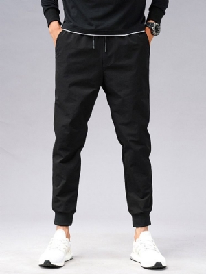 Harem Plain Low Waist Miesten Rento Housut