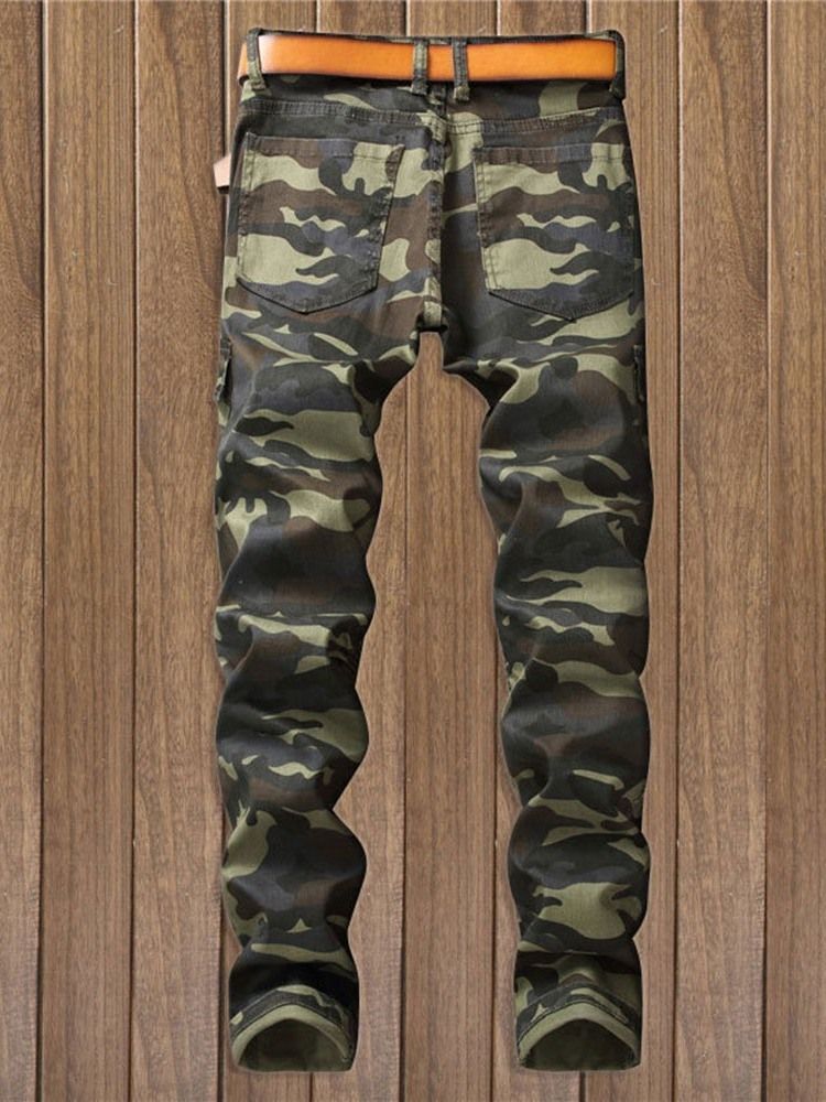 Miesten Print Camouflage Casual Four Seasons -rennot Housut