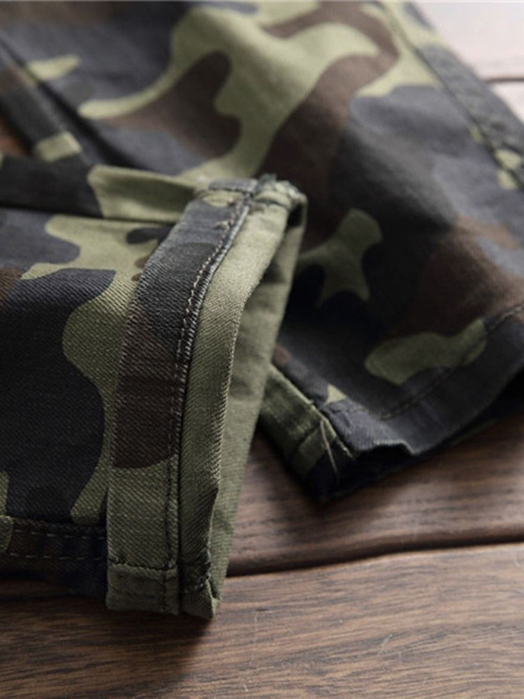 Miesten Print Camouflage Casual Four Seasons -rennot Housut