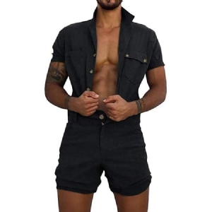 Miesten Shortsit Rento Jumpsuits-haalari