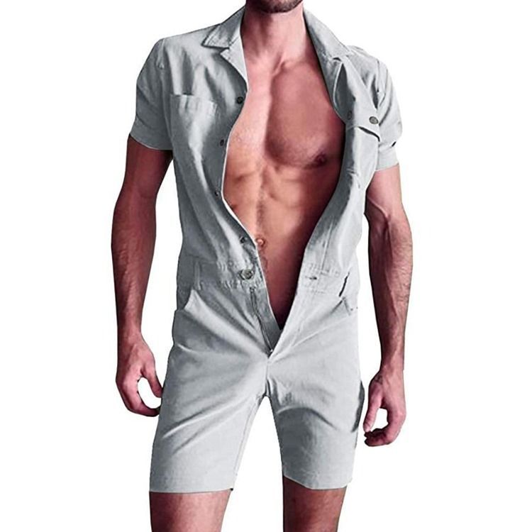 Miesten Shortsit Rento Jumpsuits-haalari