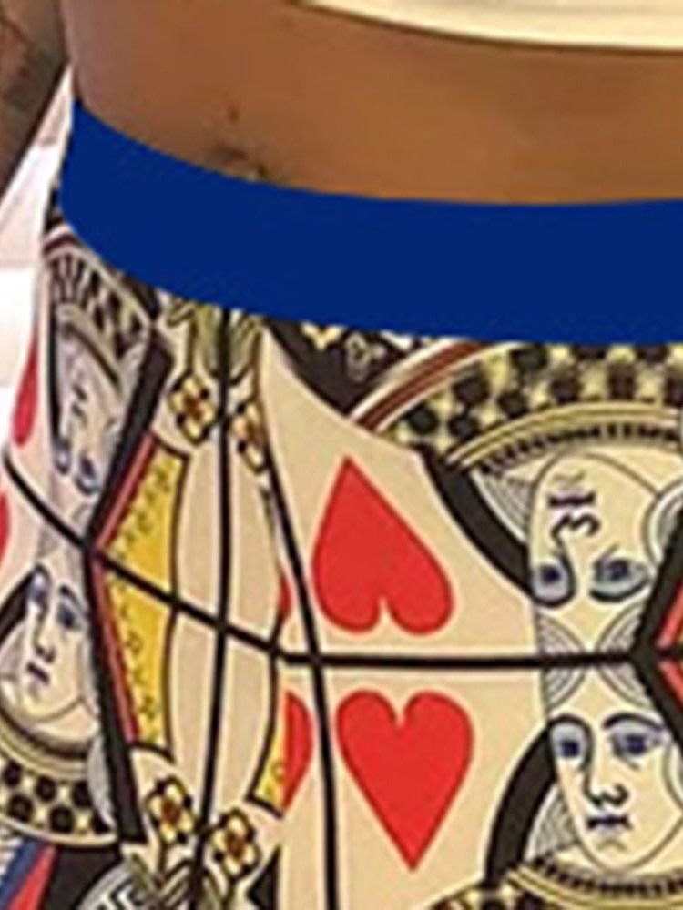 Naisten Laiha Painettu Täyspitkä Rento Housu