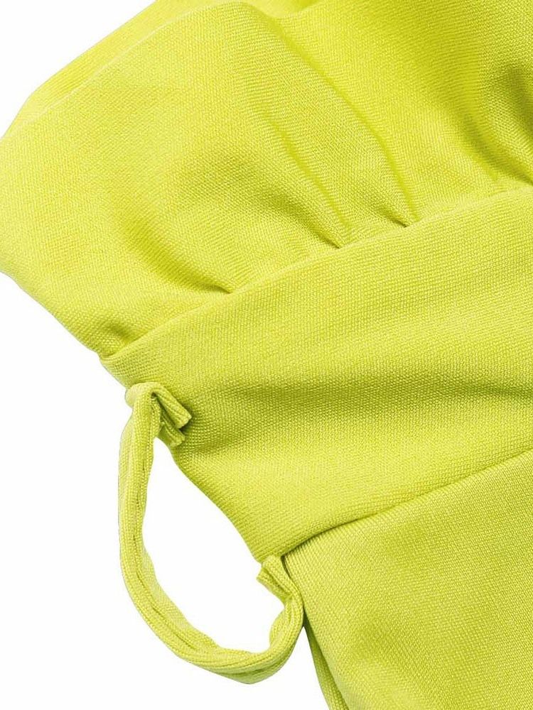 Plain Loose Patchwork High Waist -suorat Rento Naisten Housut