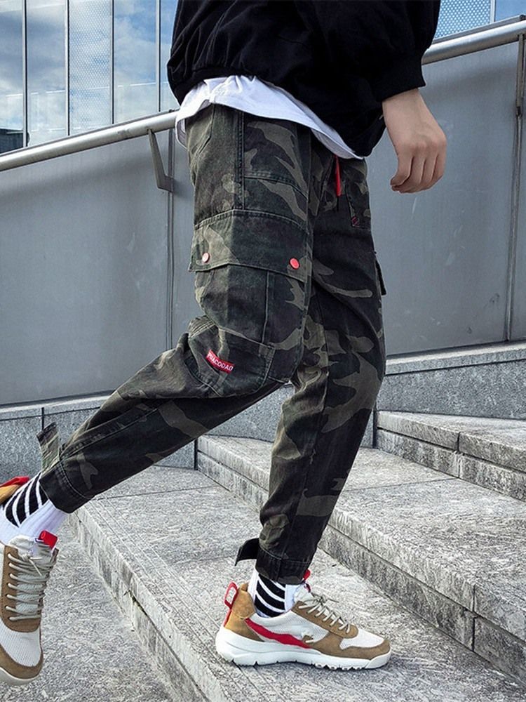 Pocket Camouflage Colour Miesten Rento Housut