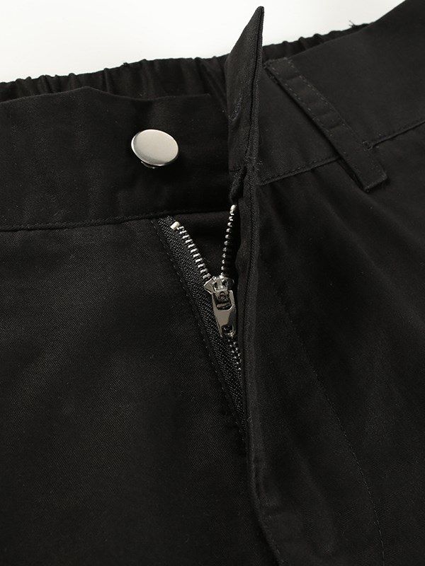 Pocket Loose Plain Naisten Housut