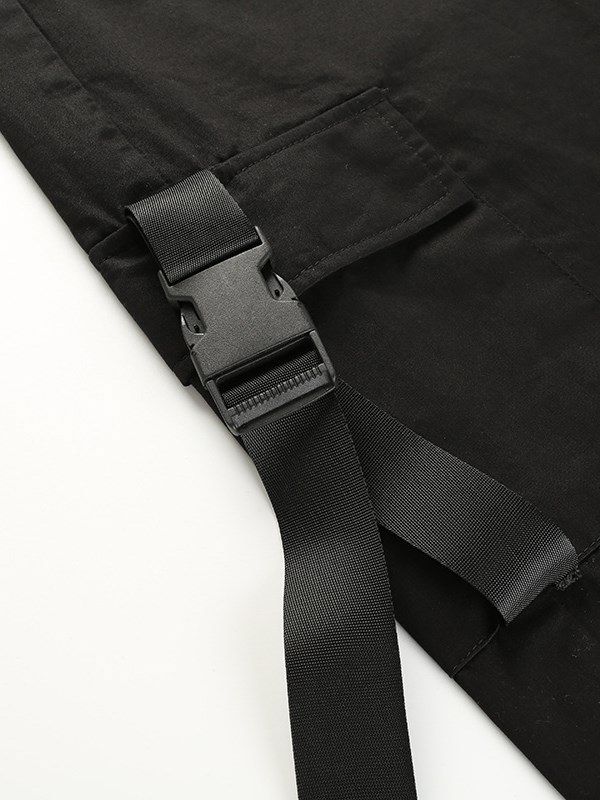 Pocket Loose Plain Naisten Housut