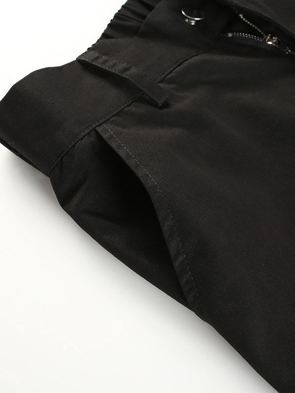 Pocket Loose Plain Naisten Housut