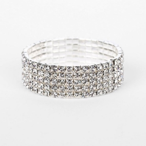 Diamante Plain Romantic Wedding Naisten Rannekorut
