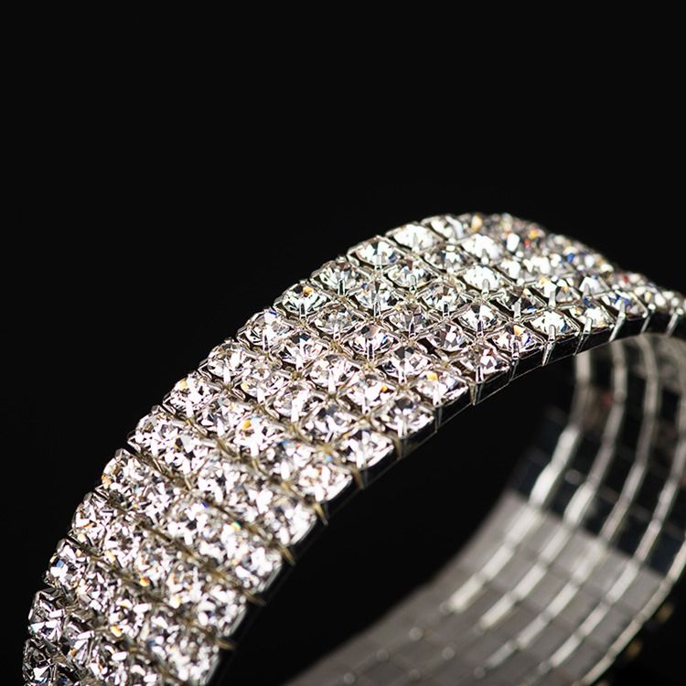Diamante Plain Romantic Wedding Naisten Rannekorut