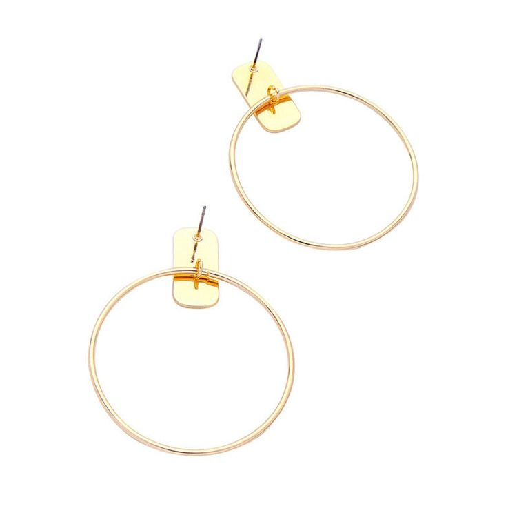 Hoop E-plating -muotikorvakorut