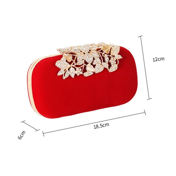 Rhinestone Rectangle Naisten Kytkimet Iltalaukut