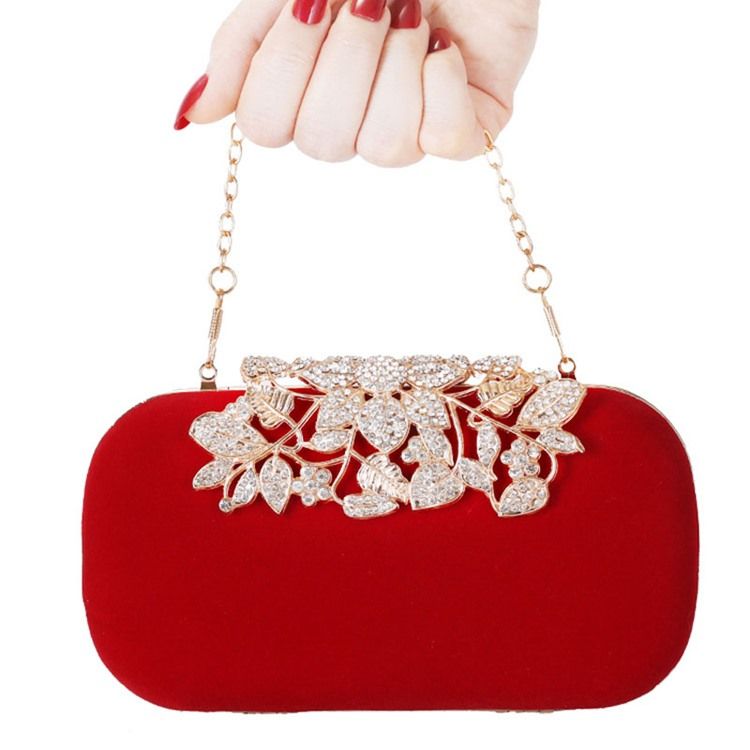 Rhinestone Rectangle Naisten Kytkimet Iltalaukut