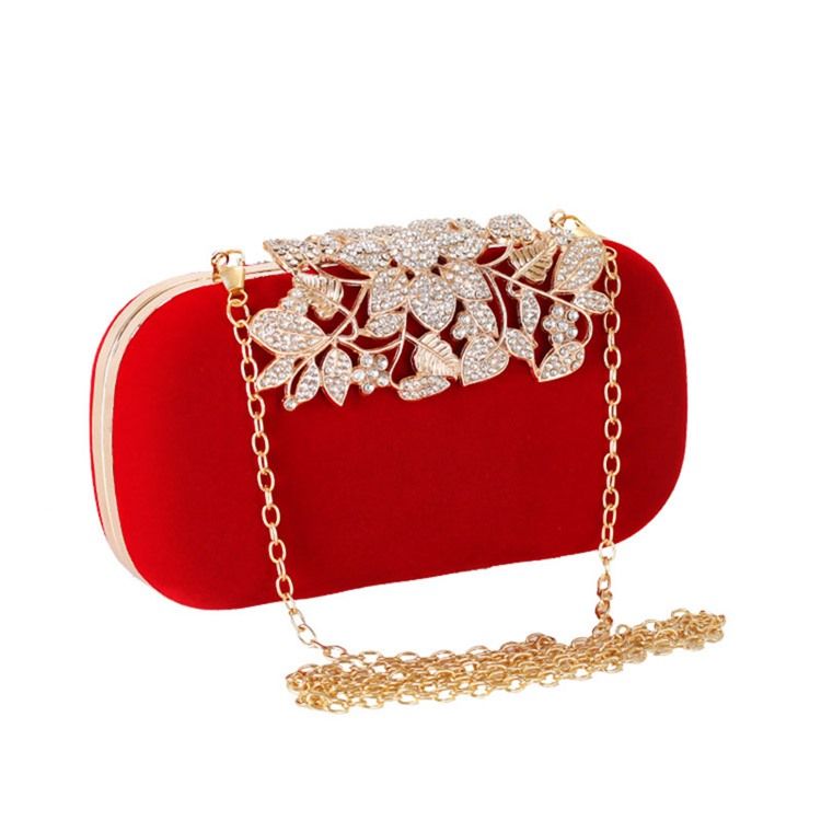 Rhinestone Rectangle Naisten Kytkimet Iltalaukut