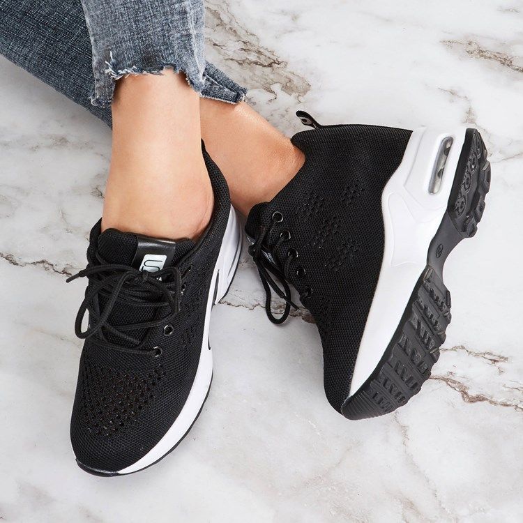 Mesh Lace-up Wedge Heel Naisten Lenkkarit